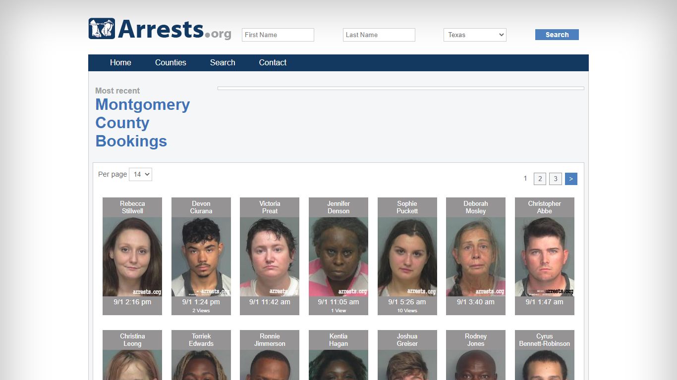 Montgomery County Arrests and Inmate Search